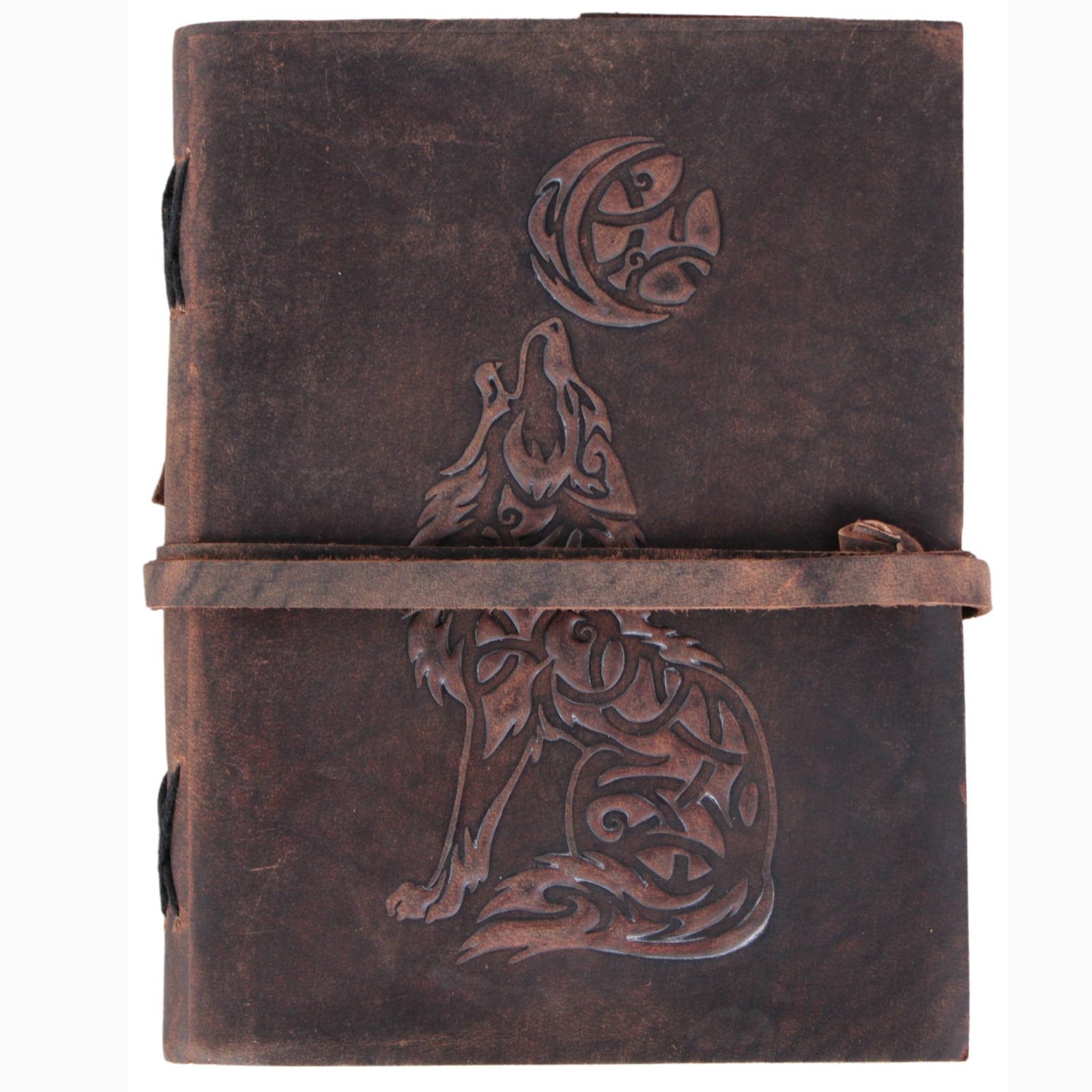  Leather Bound Journal Brown Writing Diary Plain Notebook Embossed Sketch Notepad